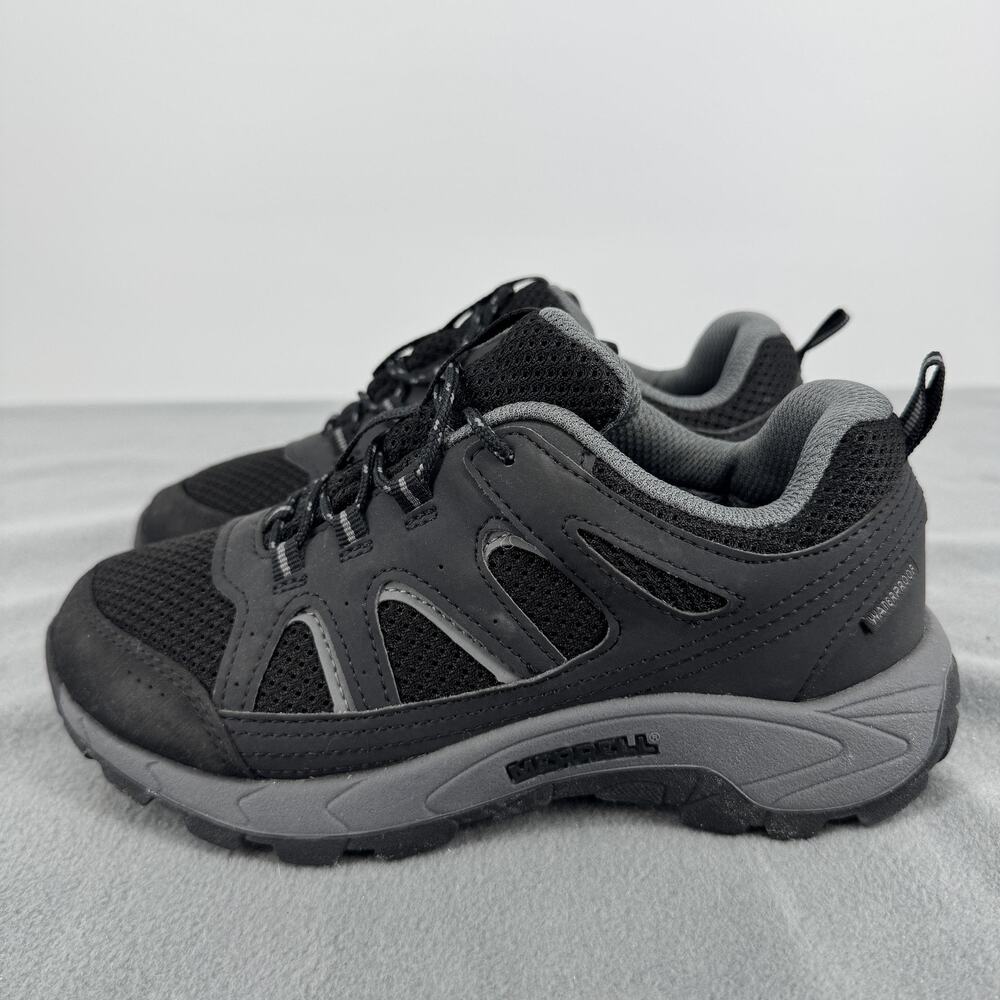 Merrell Moab Speed Low Waterproof Kids Size 3 M Black Hiking Shoes MK265427 - Picture 2 of 8
